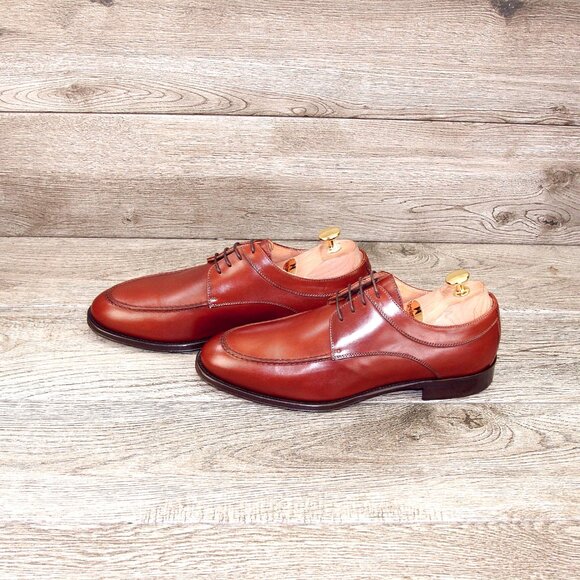 *NIB* $475 Nordstrom ZELLI Italia 8.5 M Verona Italian Derby Rust *add $15 Trees main image 11